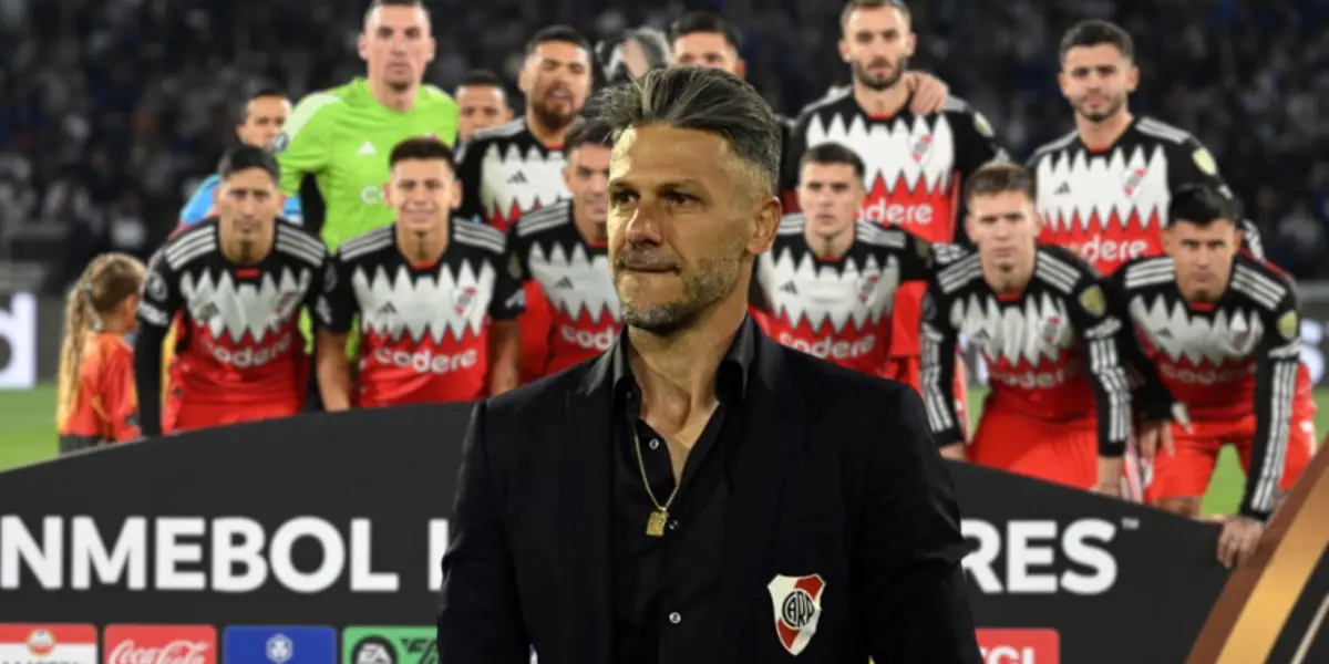 Demichelis con el saco de River Plate.