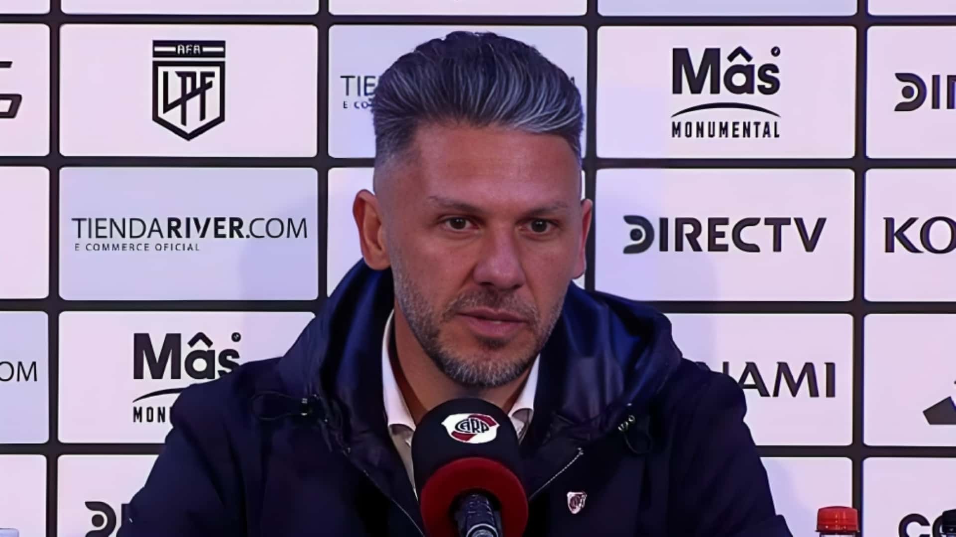 Demichelis en conferencia de prensa tras la derrota de River.