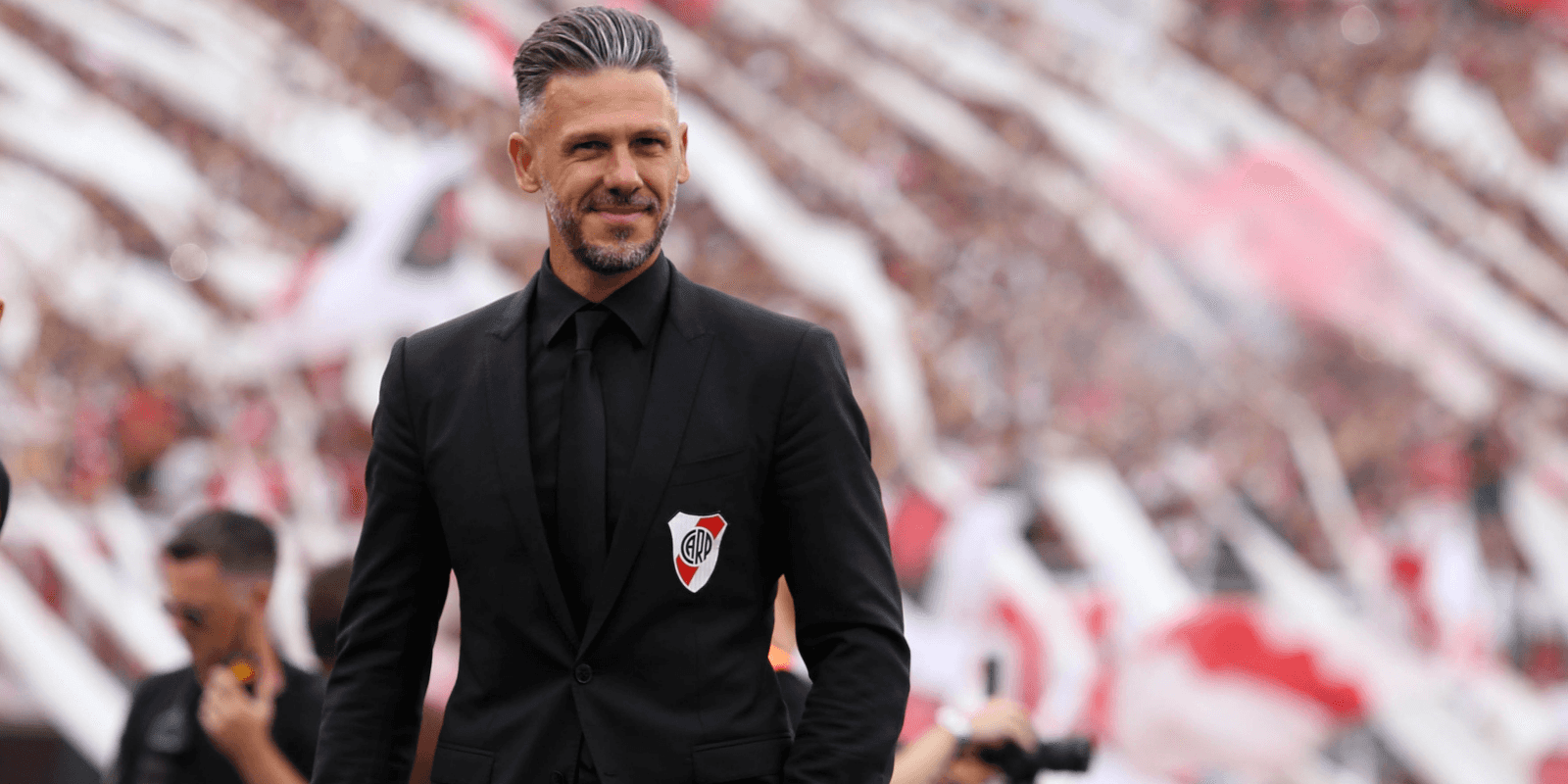 Demichelis en la cancha de River.