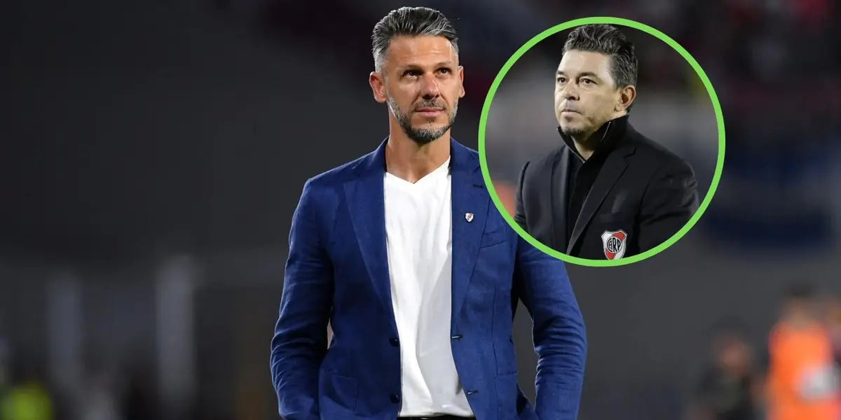 Demichelis junto a Gallardo.