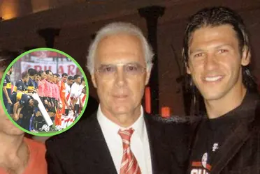 Demichelis y Beckenbauer.