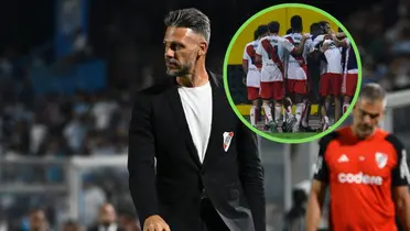 Demichelis y jugadores de River.