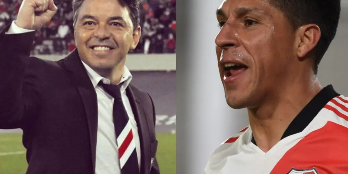 Después del encuentro en el que el Millonario venció a San Lorenzo, el entrenador y el mediocampista hicieron algo que sorprendió a todos.