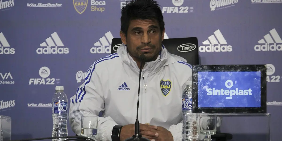 Después del pálido empate de Boca frente a Huracán, el entrenador habló en conferencia de prensa y dejó una particular frase.