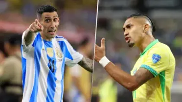 Di Maria le contestó al Raphinha (Bolavip)