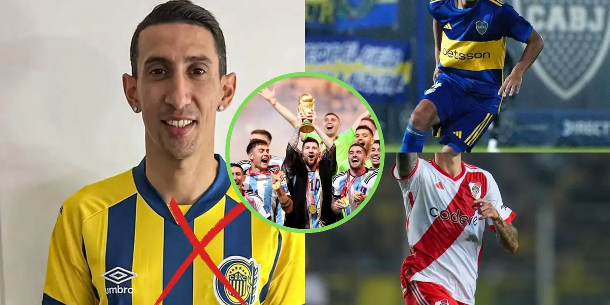 Di María más un jugador de Boca y otro de River.
