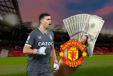 En Aston Villa gana 6 millones, lo que daría Manchester United al Dibu Martínez