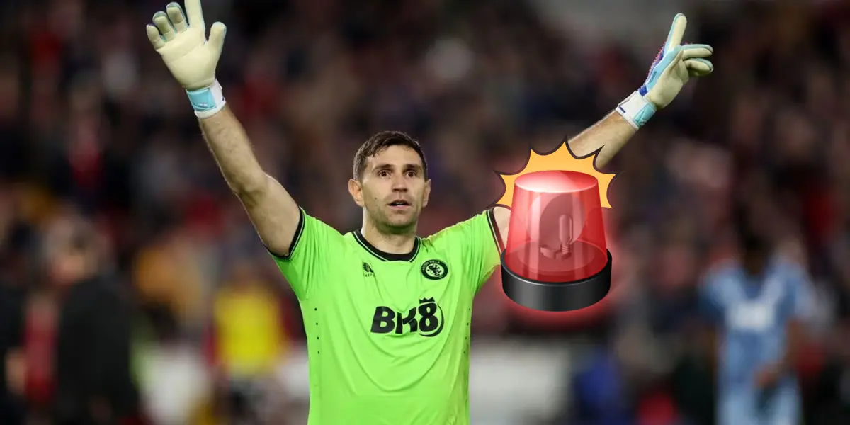 Dibu Martínez hizo saltar las alarmas en Aston Villa