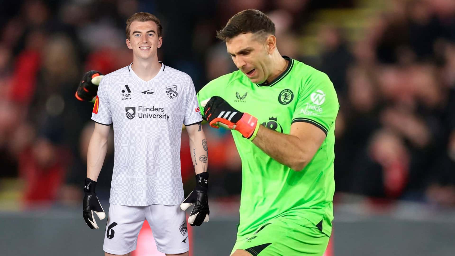 Dibu Martínez le dio una lección al Aston Villa