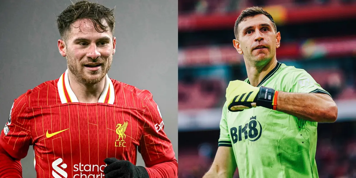 Dibu Martínez y Alexis Mac Allister