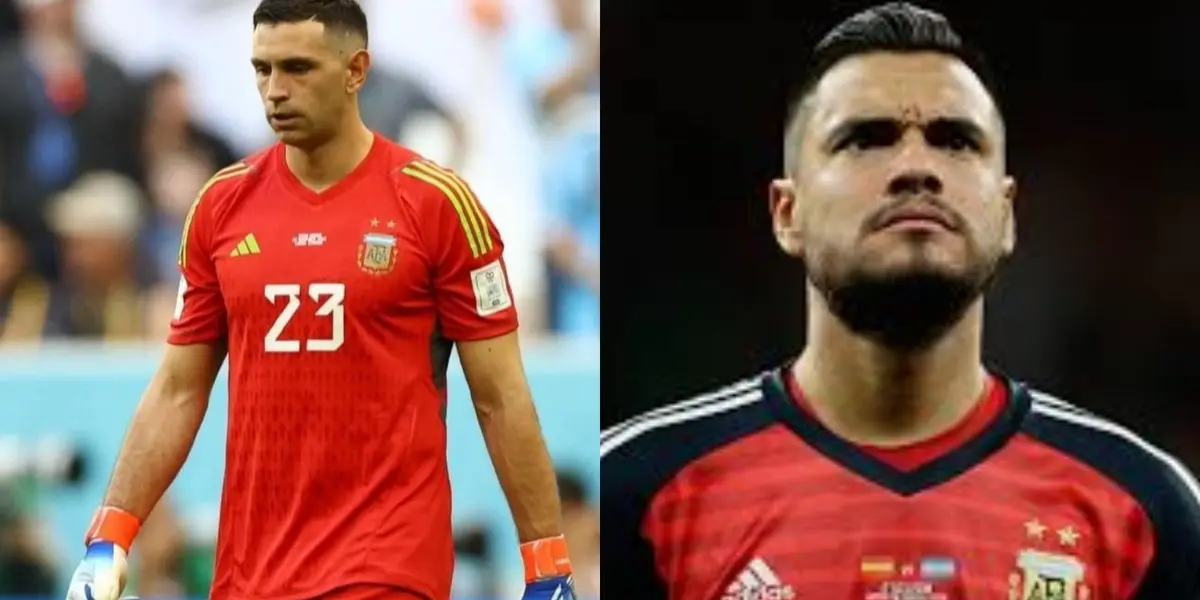 Dibu Martínez y Chiquito Romero.