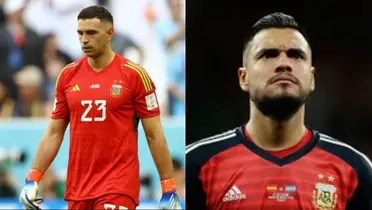 Dibu Martínez y Chiquito Romero.