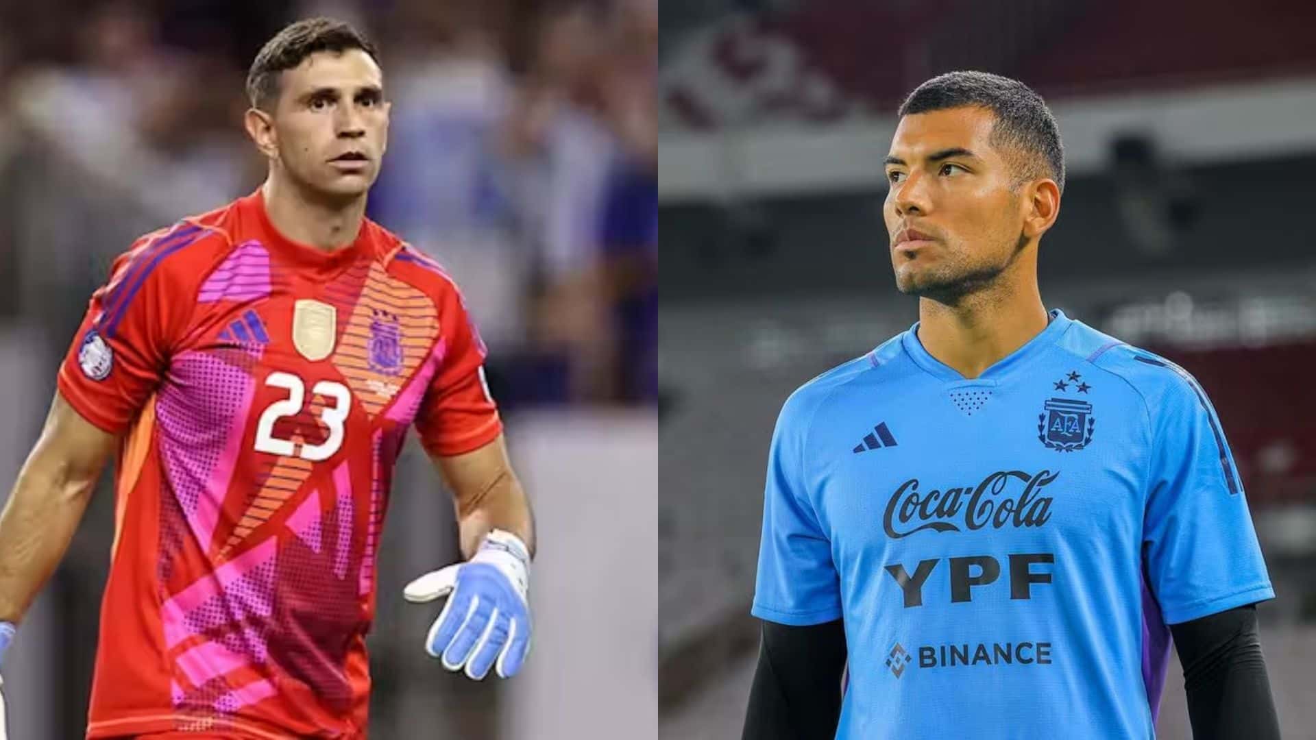 Dibu Martínez y Walter Benítez.