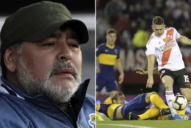 Diego Armando Maradona despertó dejando una sorprendente frase que no gustará a Club Atlético Boca Juniors.