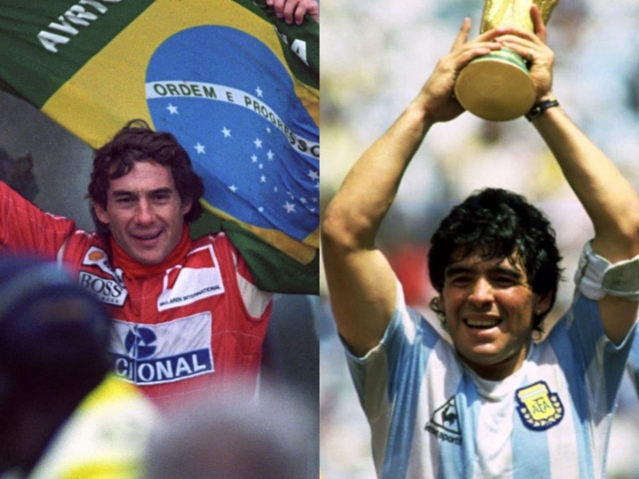 Diego Armando Maradona trajo el recuerdo de un hecho común, la partida de Ayrton Senna.