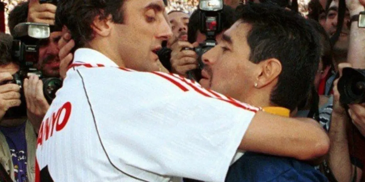 Diego Maradona y su relación con el Millonario, incluso en este momento.