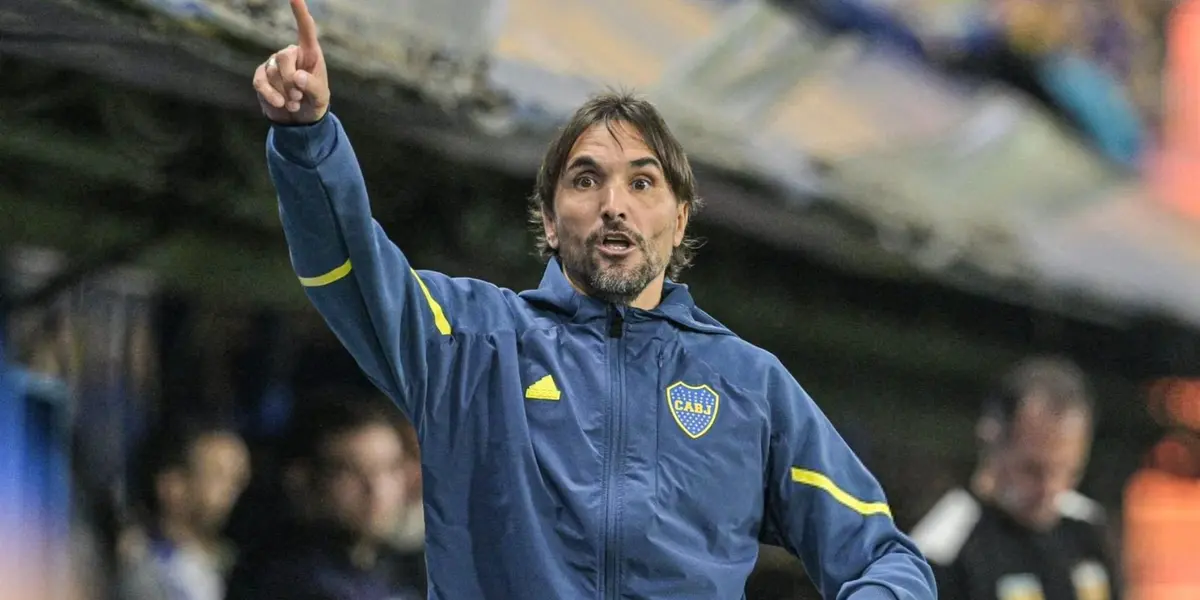 Diego Martínez, entrenador de Boca Juniors.
