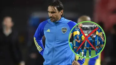 Diego Martínez y Boca decepcionado.