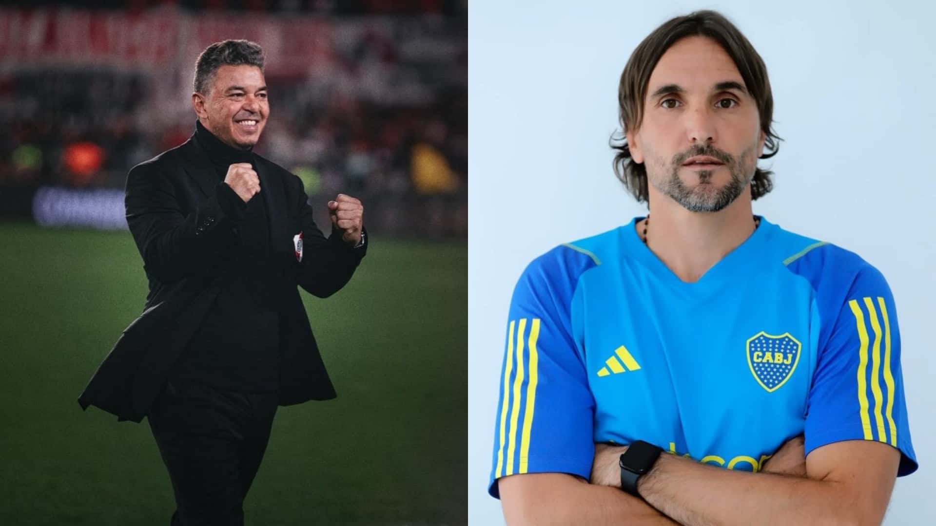 Diego Martínez y Marcelo Gallardo