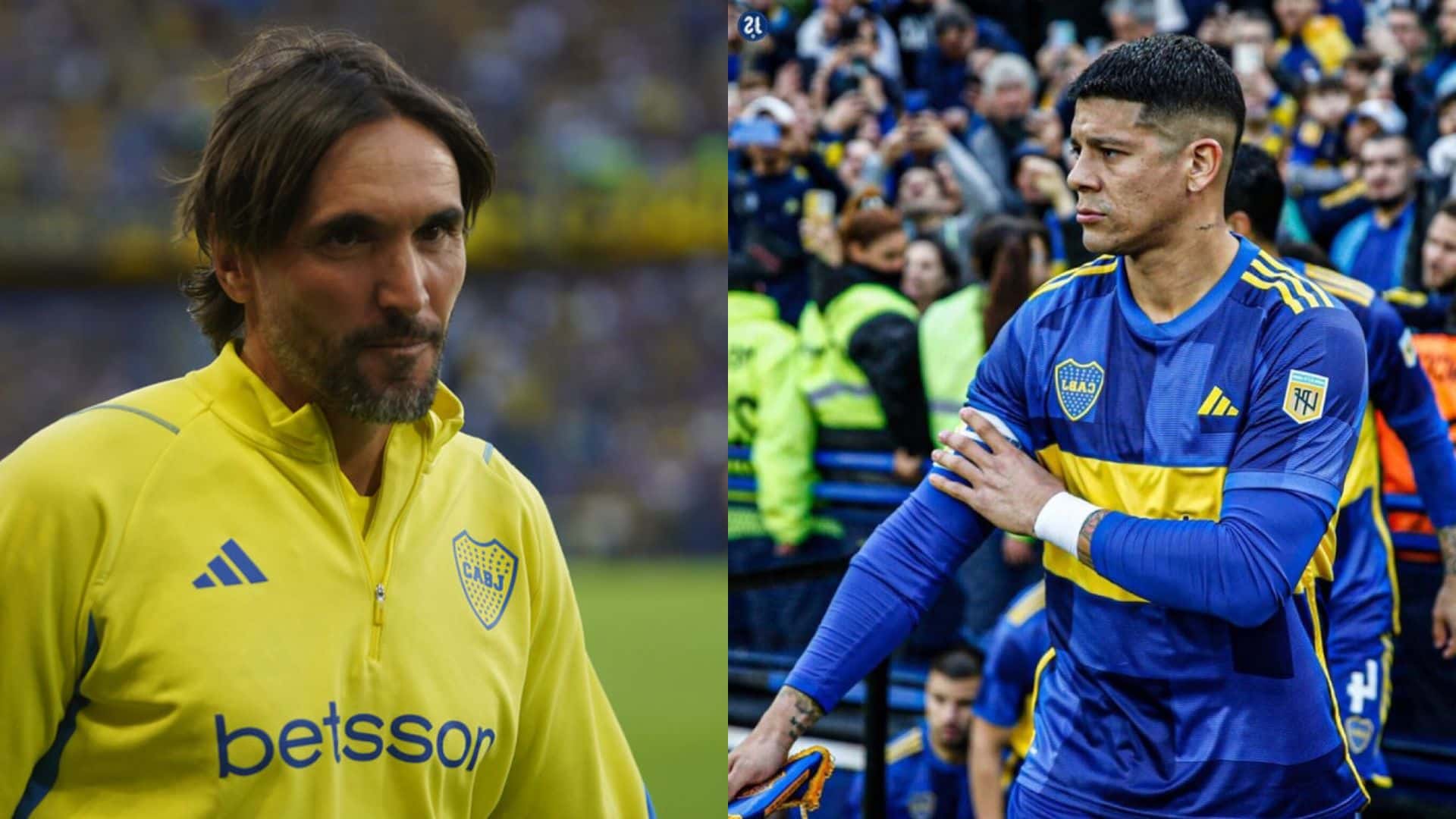Diego Martínez y Marcos Rojo.