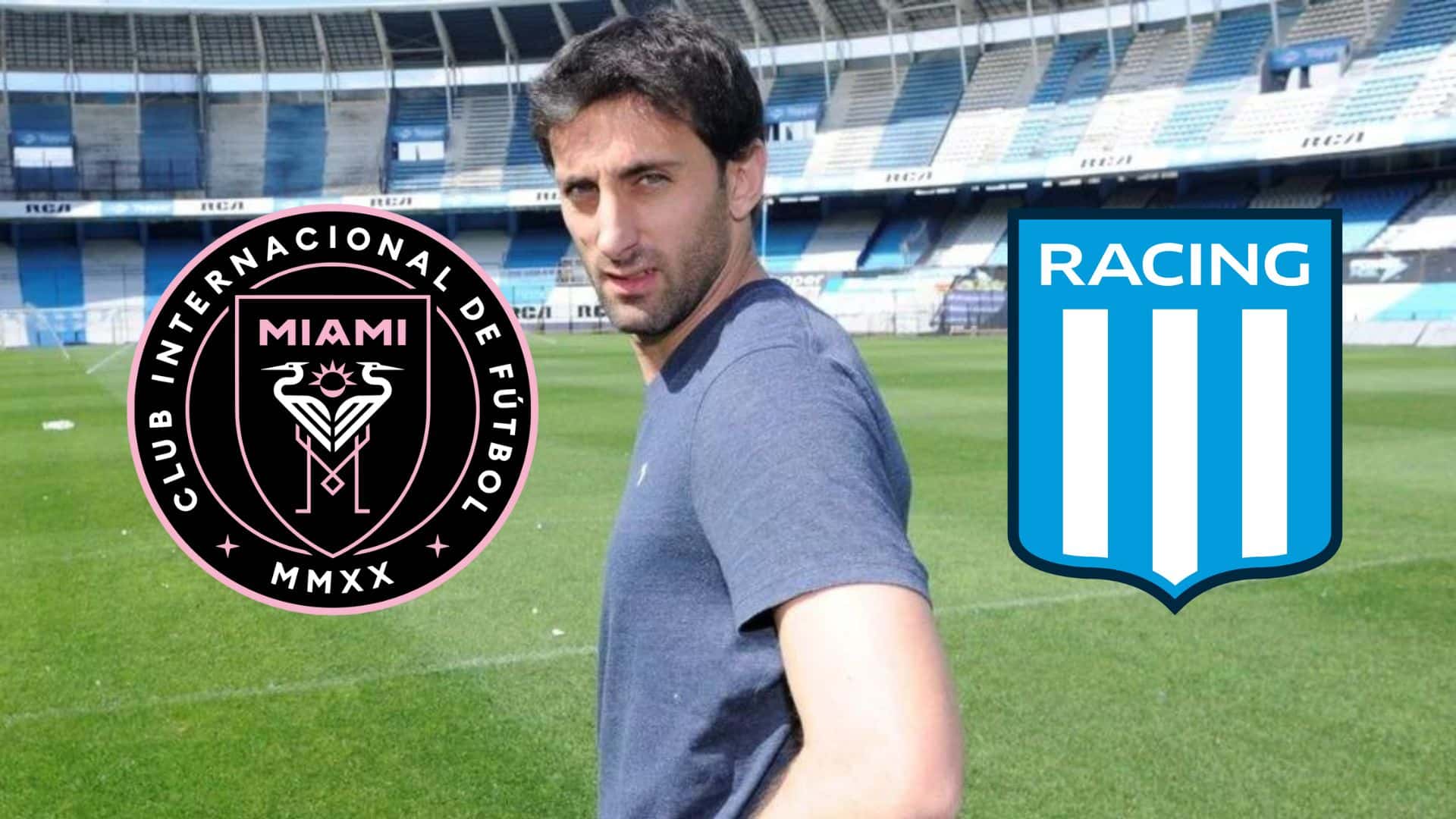 Diego Milito en el Cilindro de Avellaneda.