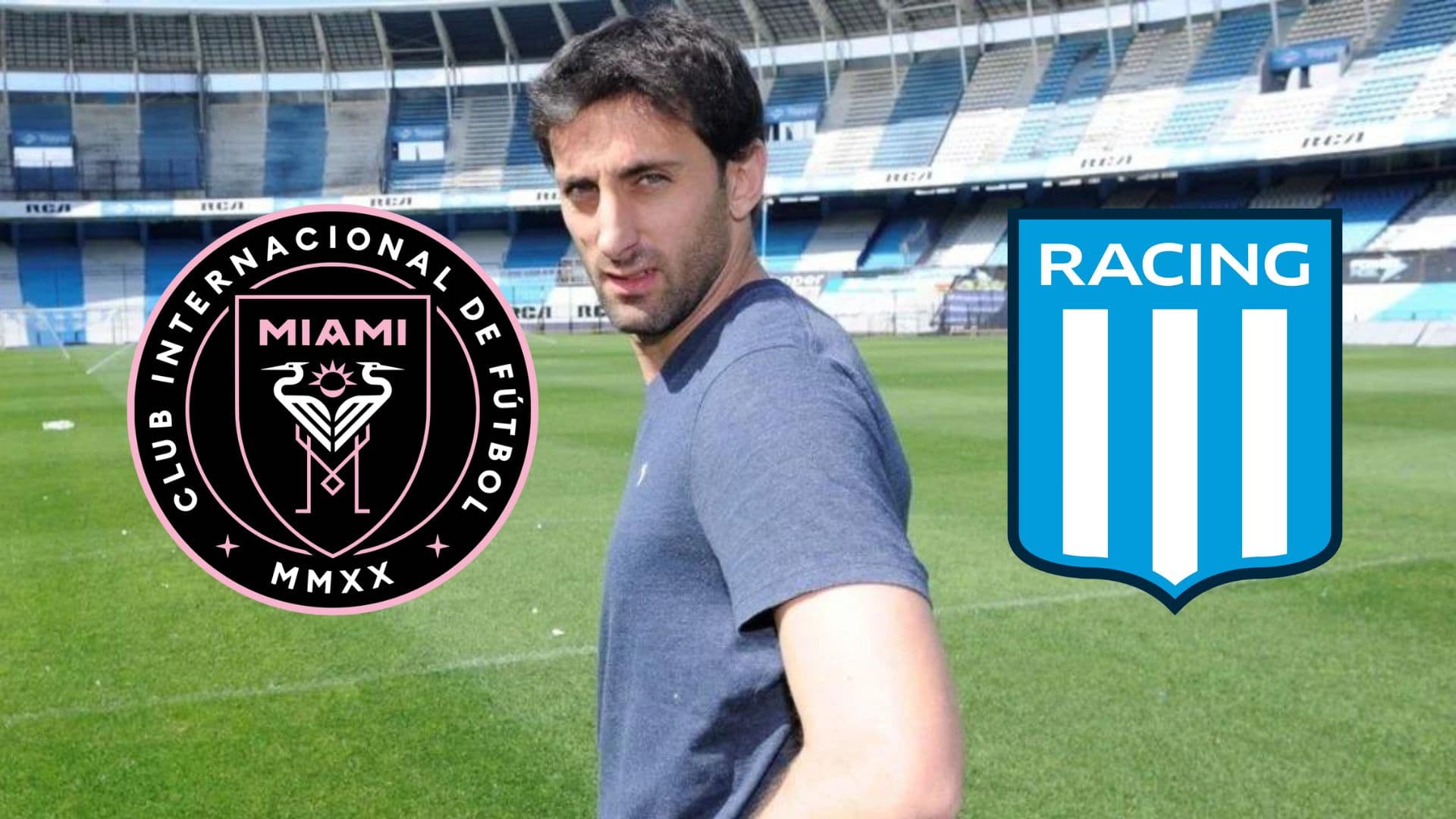 Diego Milito en el Cilindro de Avellaneda.