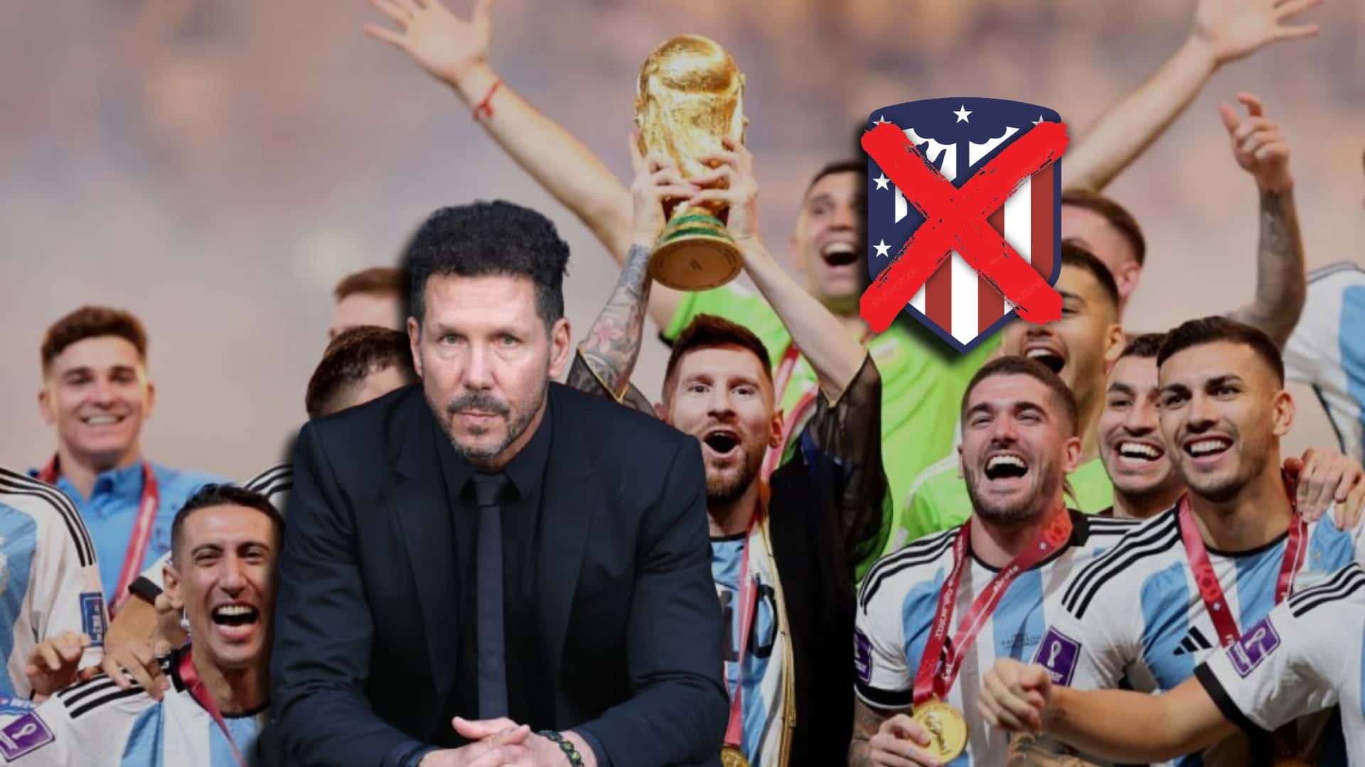 Diego Simeone, entrenador del Atlético de Madrid.