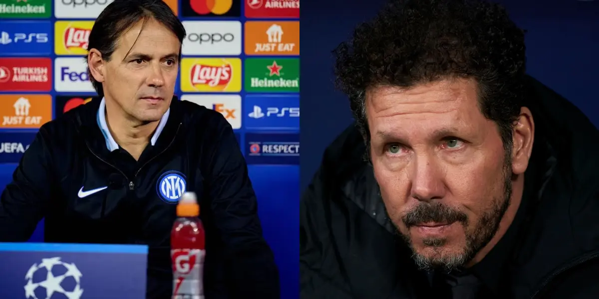 Diego Simeone recibió elgios de Simone Inzaghi