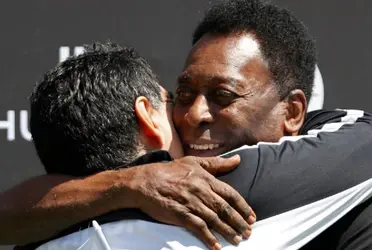 Diego utilizó sus redes sociales oficiales para saludar a Pelé, en su cumpleaños número 80.
