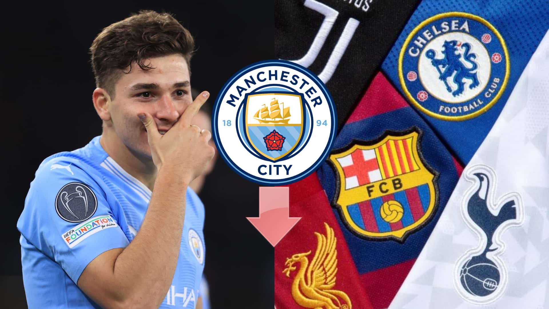 ¿Dónde jugaría Julián Álvarez si desciende Manchester City?
