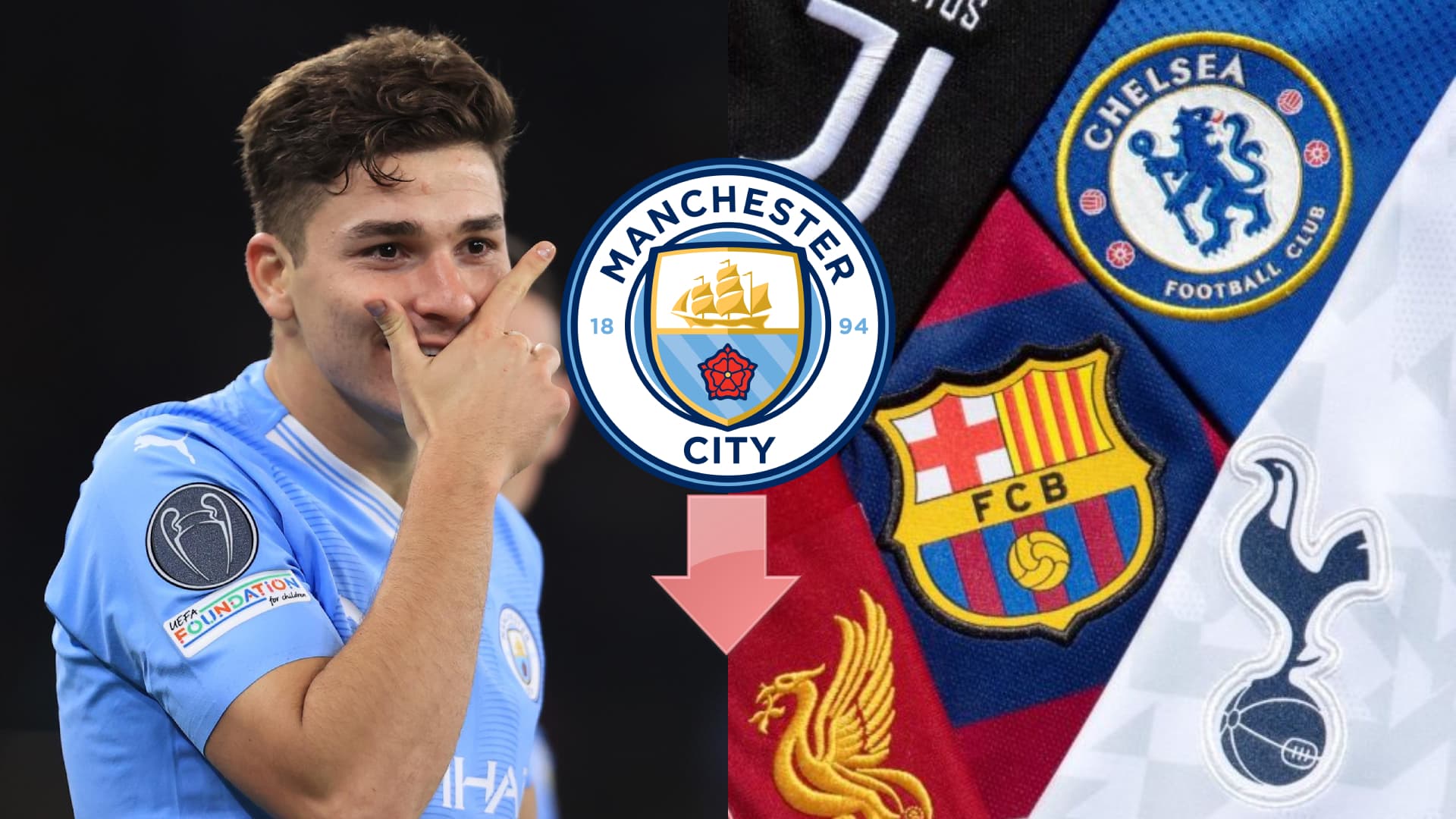 ¿Dónde jugaría Julián Álvarez si desciende Manchester City?