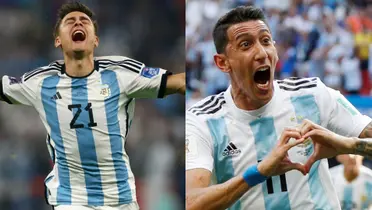 Dybala y Di María en la Selección Argentina.