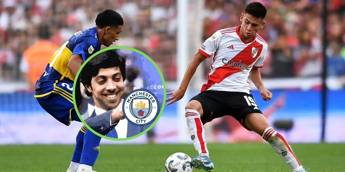 Echeverri contra Boca y el dueño del Manchester City.