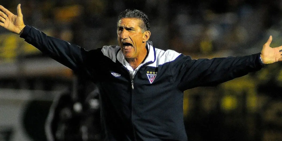 Edgardo fue muy importante en la historia grande de Liga de Quito y se mostró feliz como un hincha más.