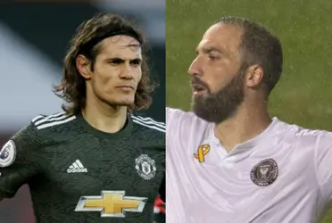 Edinson Cavani vuelve a estar en el foco del fútbol argentino, pero en esta ocasión con Gonzalo Higuaín.