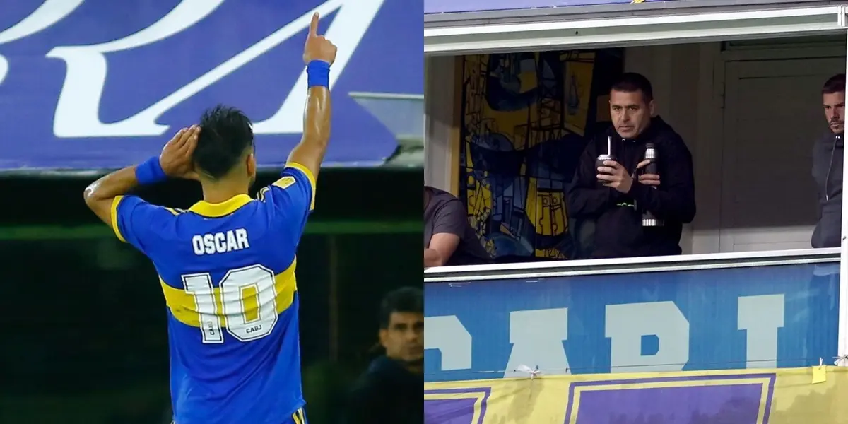 El ‘10’ de Boca fue el autor del único tanto de su equipo, y lo celebró con el mítico festejo que el vicepresidente patentó.
