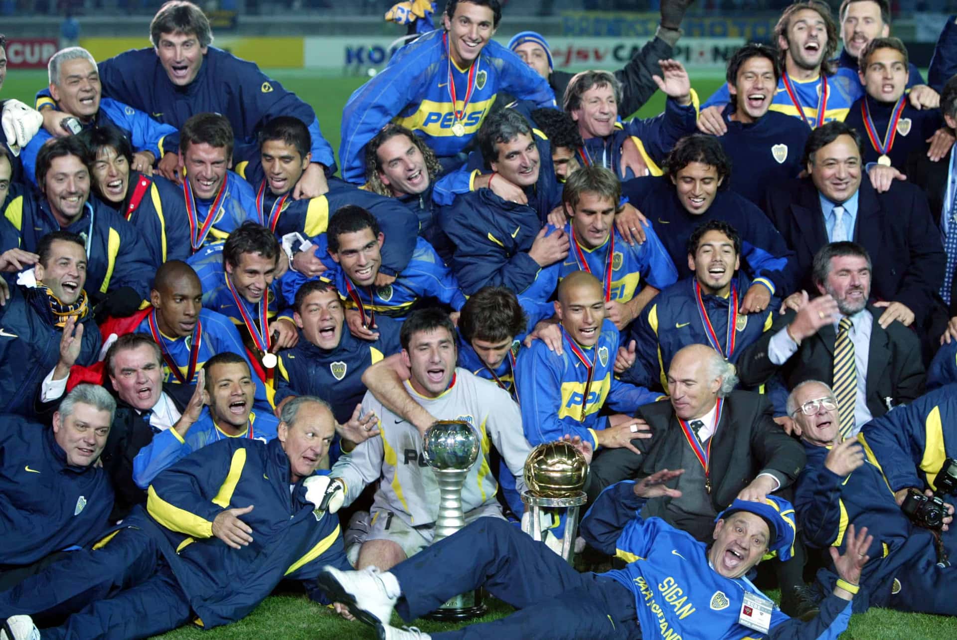 El 14 de diciembre de 2003 el conjunto de Carlos Bianchi derrotó por penales a Milan luego de empatar 1 a 1 la final de la Copa Intercontinental.