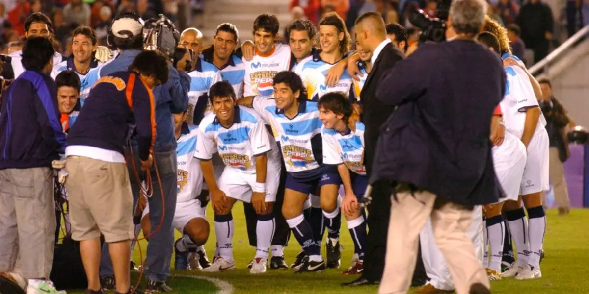 El 23 de diciembre de 2005 se disputó un amistoso de las estrellas del fútbol argentino en el Estadio Ciudad de La Plata en el cual se encontraron Lionel Messi y Diego Maradona por primera y única vez en el terreno de juego ¿Quiénes estuvieron presentes en el cotejo? Enterate de toda la información acá.
