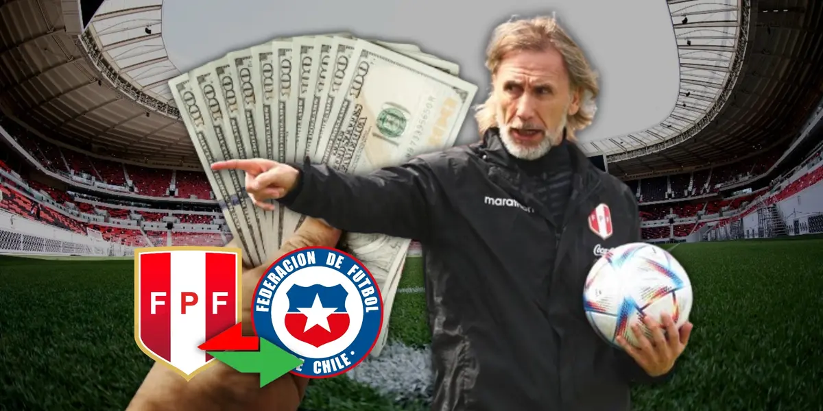 El actual seleccionador de la Roja percibe un salario bastante inferior al que tenía en Perú.