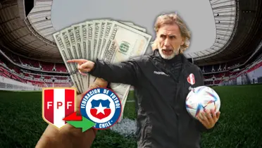 El actual seleccionador de la Roja percibe un salario bastante inferior al que tenía en Perú.