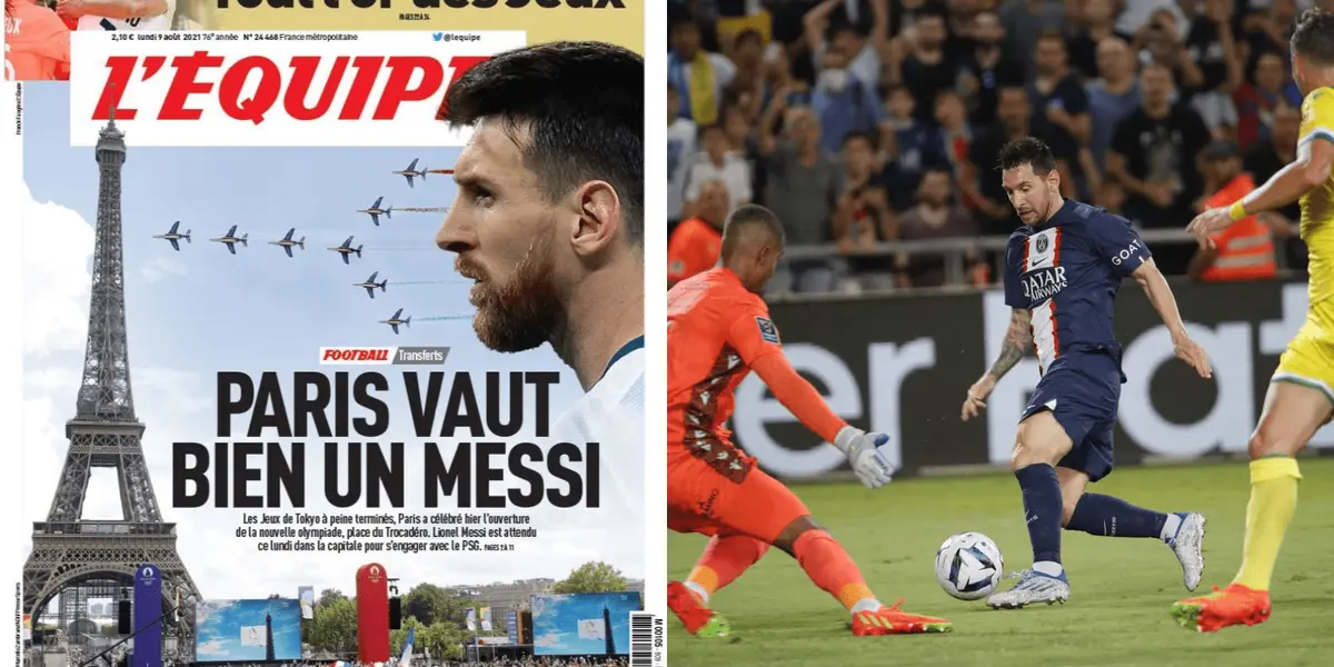 El argentino fue elegido como el mejor del partido ante Nantes y en Francia ya no lo critican