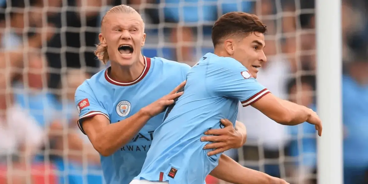 El argentino selló la goleada del Manchester City en la competencia europea