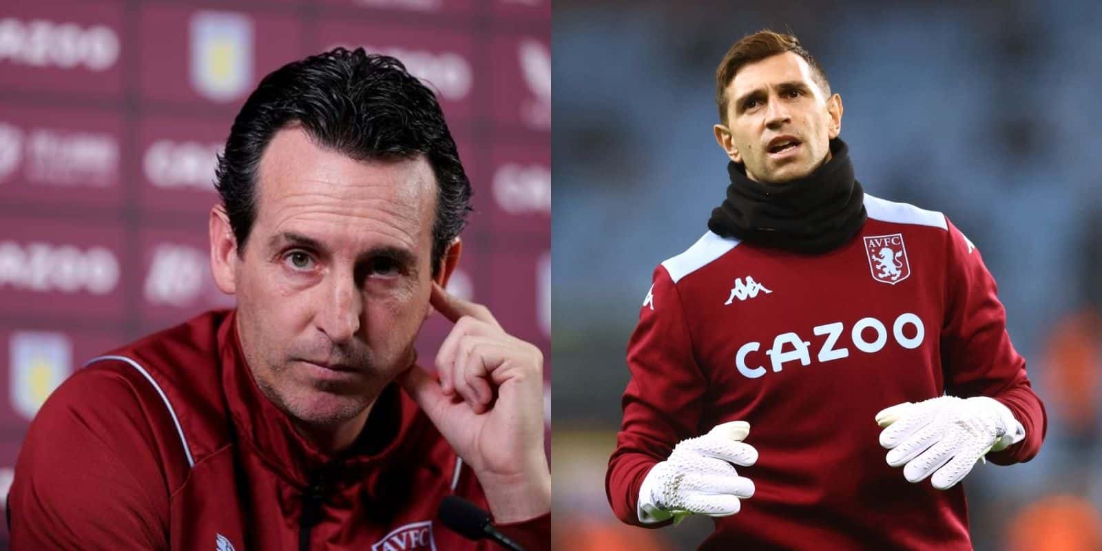 El arquero argentino ya se sumó al Aston Villa y se reencontró con su DT, quien no tuvo palabras muy amistosas con él.