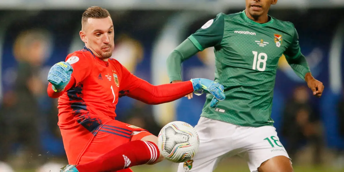 El arquero de River Plate fue titular en la victoria por 4-1 ante Bolivia por la última fecha de la fase de grupos de la Copa América.