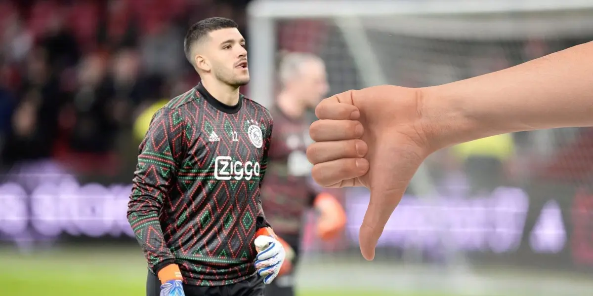 El arquero del Ajax se encuentra recuperándose de una luxación de hombro.