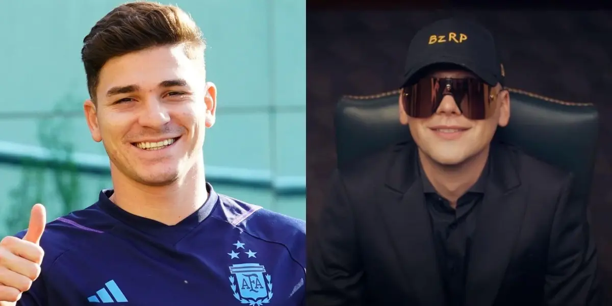 El artista argentino aprovechó la estadía de la Araña en Sudamérica para hacer llegar un presente.