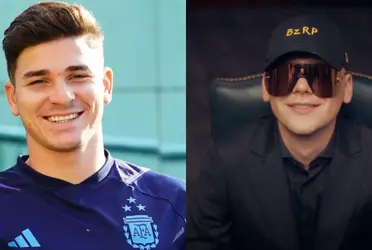 El artista argentino aprovechó la estadía de la Araña en Sudamérica para hacer llegar un presente.