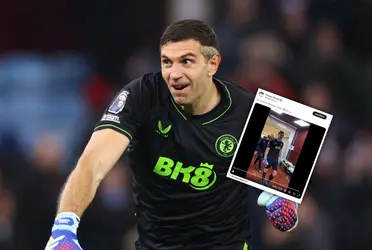 El Aston Villa venció 1-0 al líder, Arsenal, y el campeón del mundo festejó a lo Dibu.