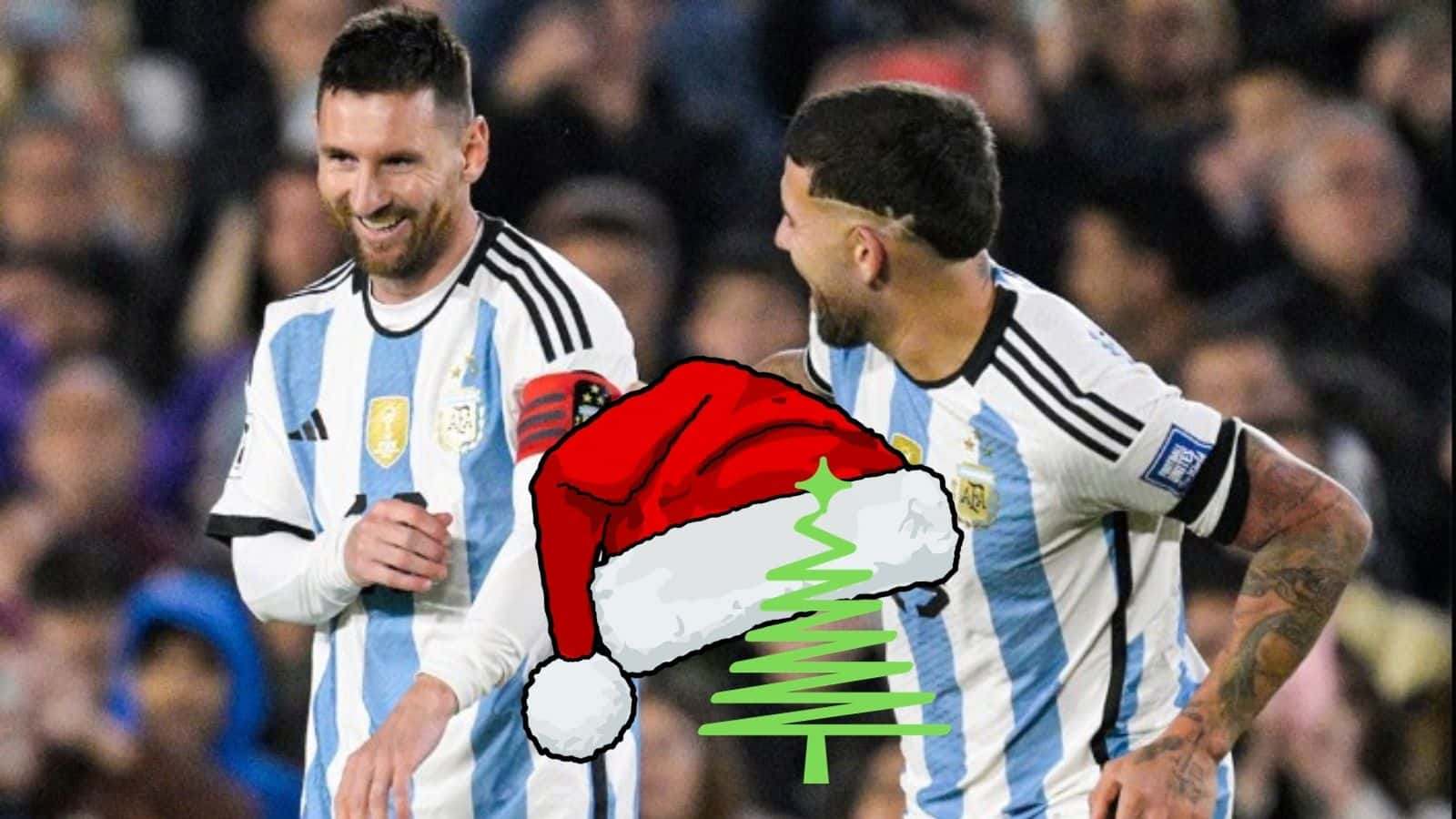 El astro argentino pasó las vísperas de Noche Buena con su familia rosarina, como es costumbre.