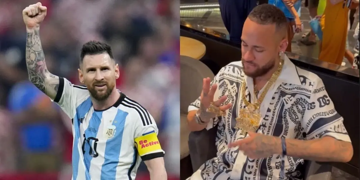 El astro brasileño se fue de festejo a pesar de estar en plena recuperación de ligamentos cruzados y menisco.